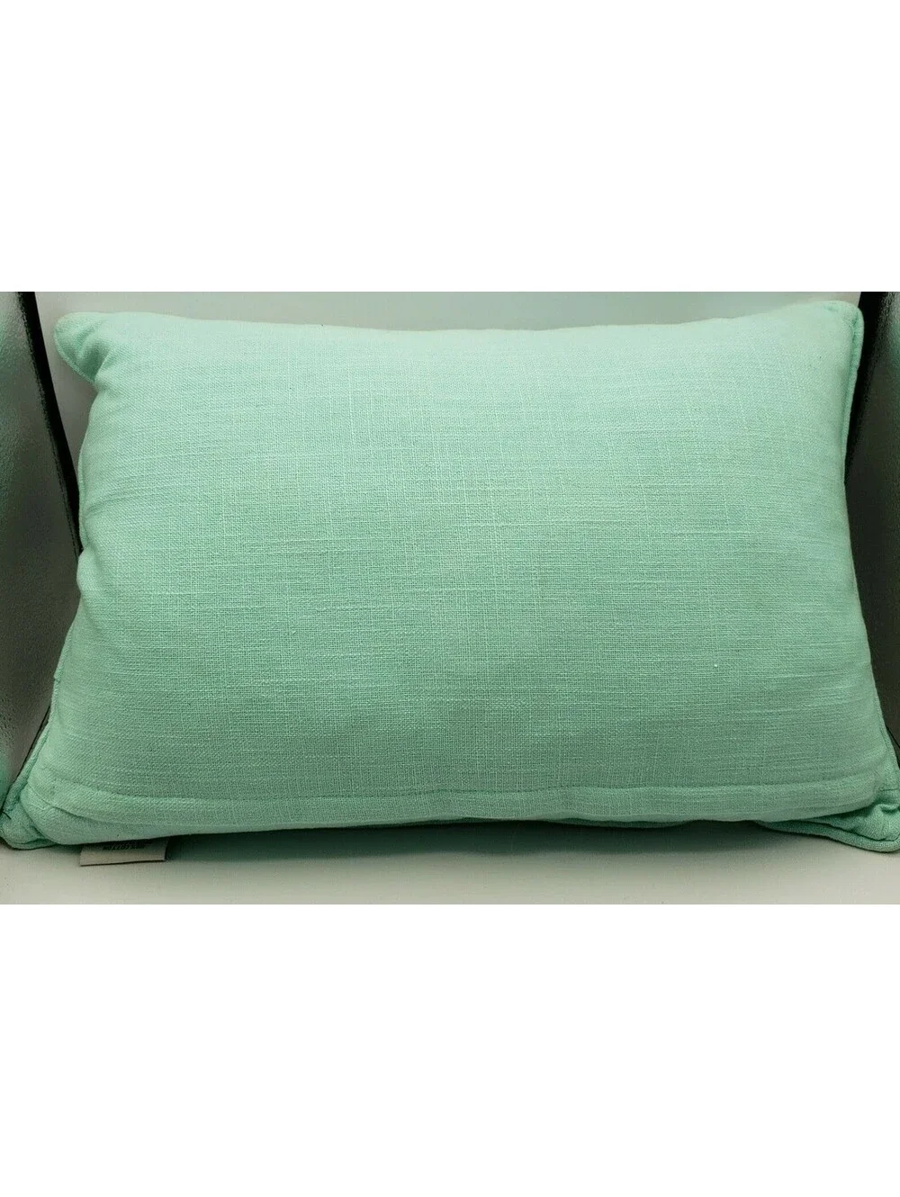 Bunny Tales Accent Throw Pillow Beaded Hedgehogs Embroidered 20x14 White Teal